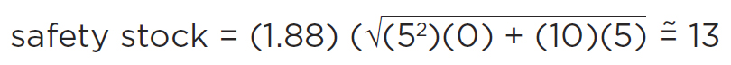 Safety Stock Equation 3