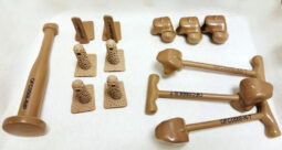 Components of a PEKK total ankle implant