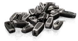 A pile of Amnovis 3D-printed spinal implants