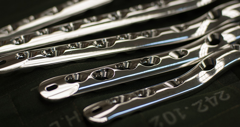 Concept image of titanium orthopedic plates