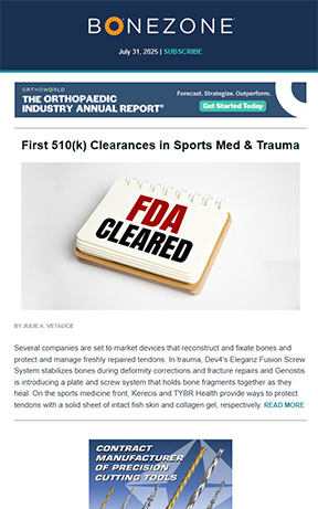 First 510(k) Clearances in Sports Med & Trauma