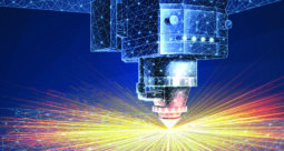 Laser cutting into metal for 3D printing