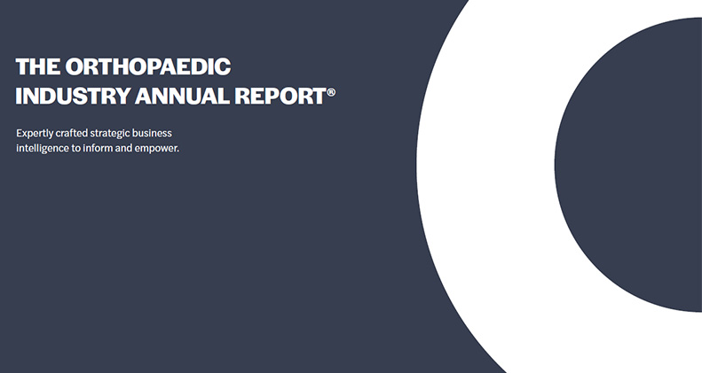 Cover of the 2026 ORTHOPAEDIC INDUSTRY ANNUAL REPORT